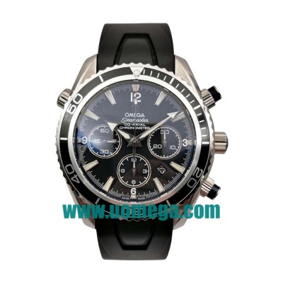 44MM UK Omega Seamaster Planet Ocean Chrono 2210.52.00 Black Dials Replica Watches