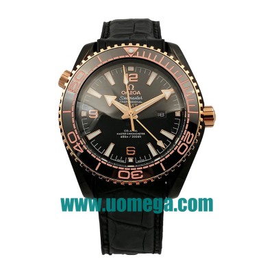 44.5MM UK Omega Seamaster Planet Ocean 215.63.46.22.01.001 Black Dials Replica Watches