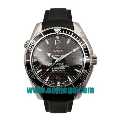 43MM UK Omega Seamaster Planet Ocean 222.30.46.20.01.001 Black Dials Replica Watches