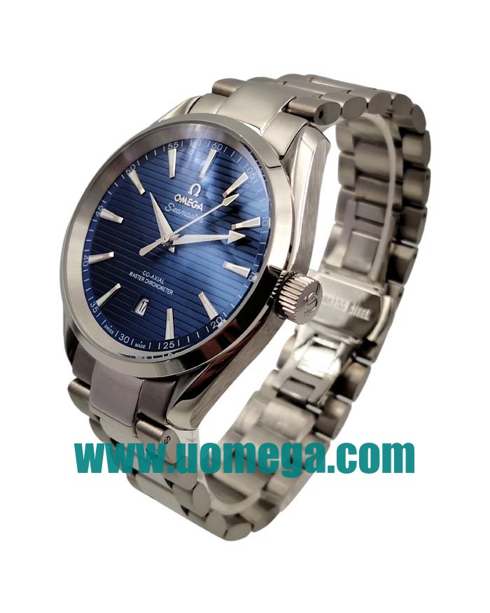 41MM UK Omega Seamaster Aqua Terra 150 M 220.10.41.21.03.001 Blue Dials Replica Watches